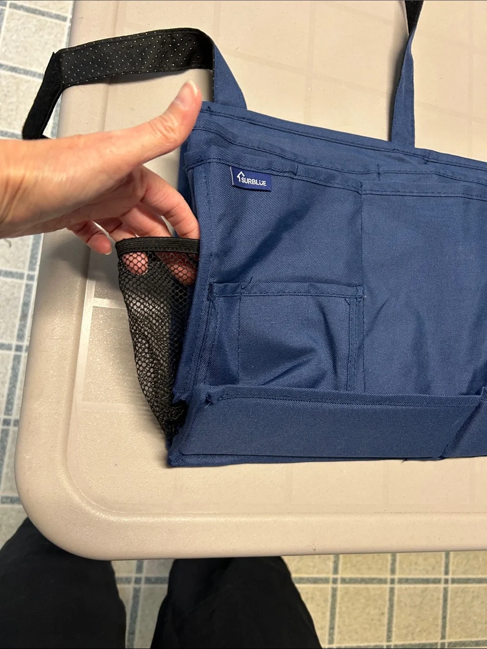 Dorm room SurBlue Organizer Caddy - Navy Blue